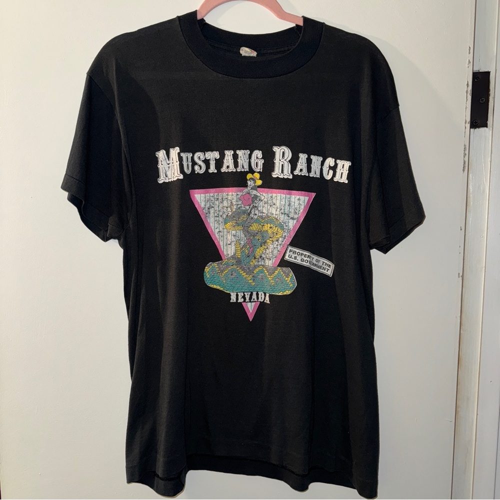 VTG Mustang Ranch Nevada Single Stitch T-Shirt XL